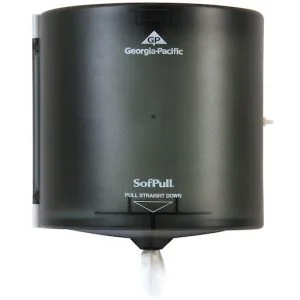 SOFPULL® CENTERPULL HIGH-CAPACITY PAPER TOWEL DISPENSER, TRANSLUCENT SMOKE